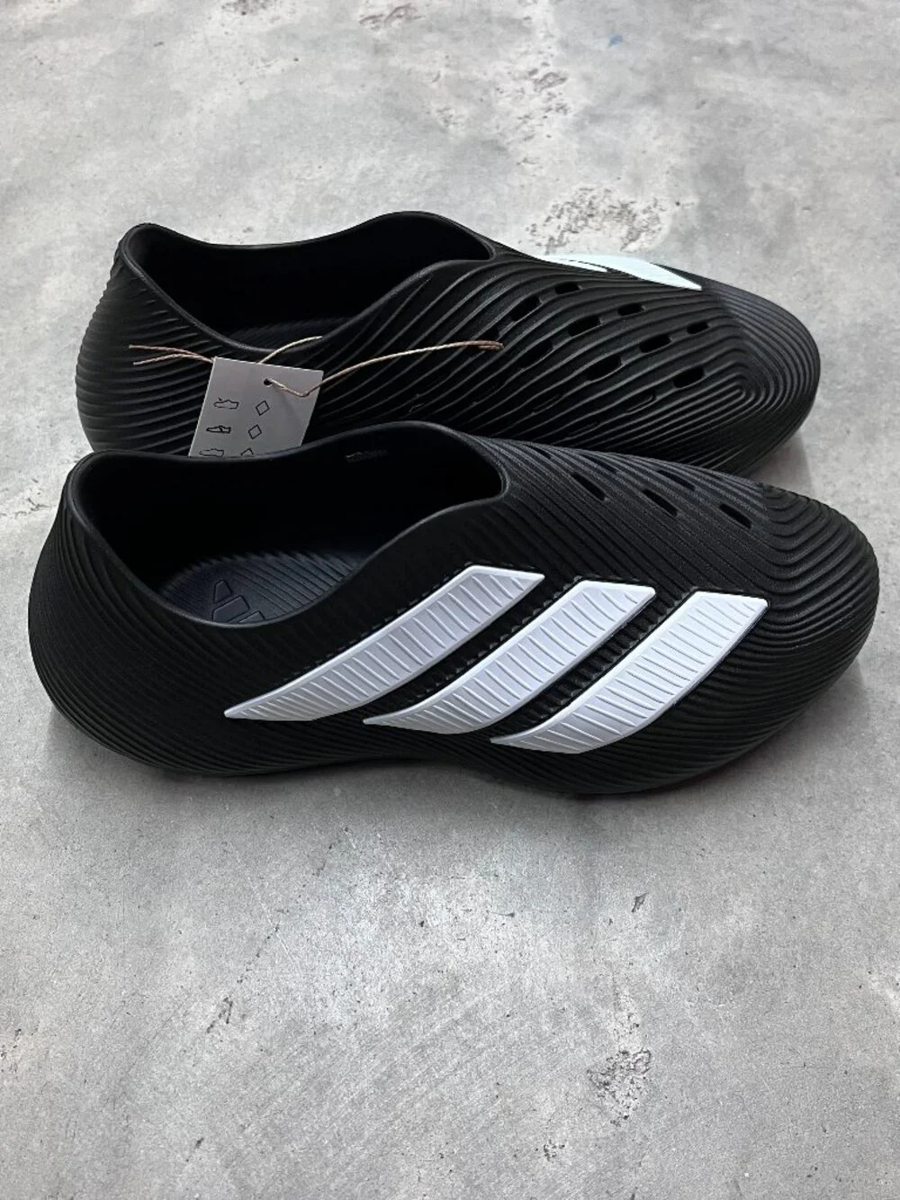 Adidas Purechill Post-Workout Recovery Slides Black White Men's KH6421 - New